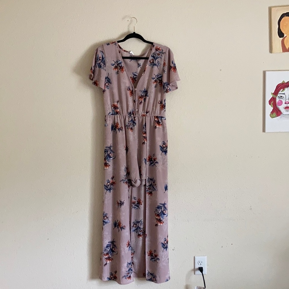 Muted Purple Floral Dress Brand New